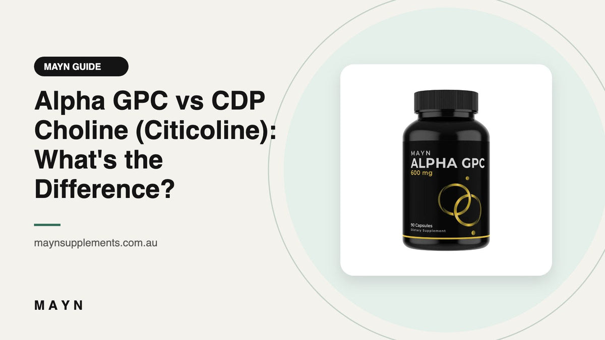 Alpha GPC vs CDP Choline (Citicoline): What's the Difference?