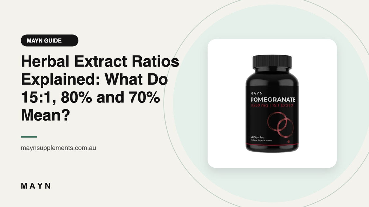 Herbal Extract Ratios Explained: What Do 15:1, 80% and 70% Mean?