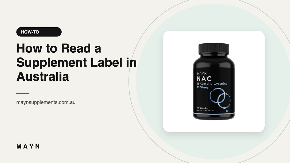 How to Read a Supplement Label in Australia