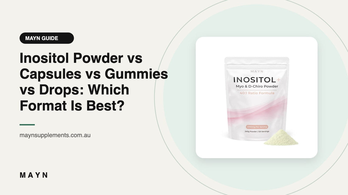 Inositol Powder vs Capsules vs Gummies vs Drops: Which Format Is Best?