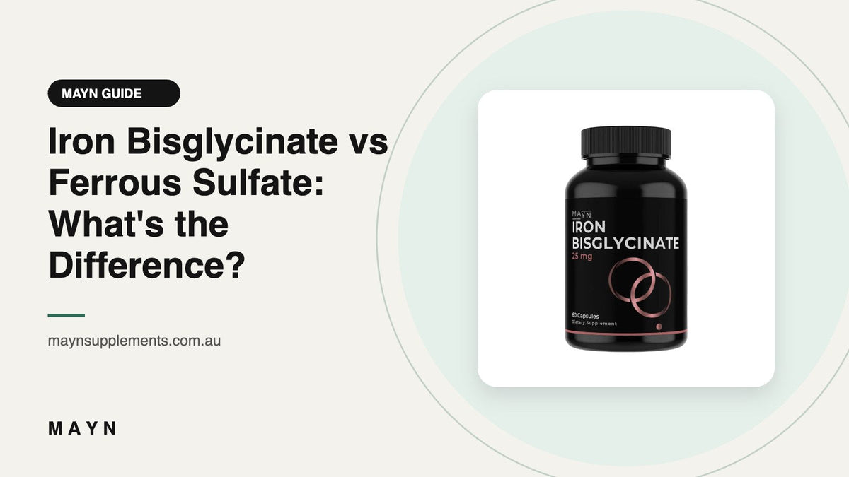 Iron Bisglycinate vs Ferrous Sulfate: What's the Difference?