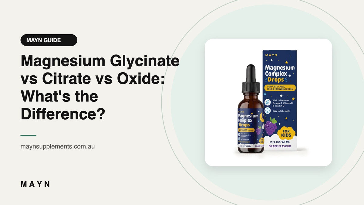 Magnesium Glycinate vs Citrate vs Oxide: What's the Difference?