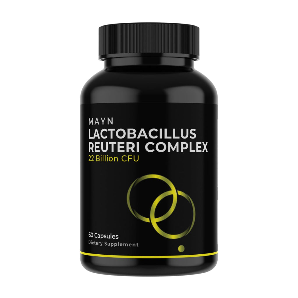 MAYN Lactobacillus Reuteri Complex 22 Billion CFU with Prebiotic Inulin – 60 Capsules