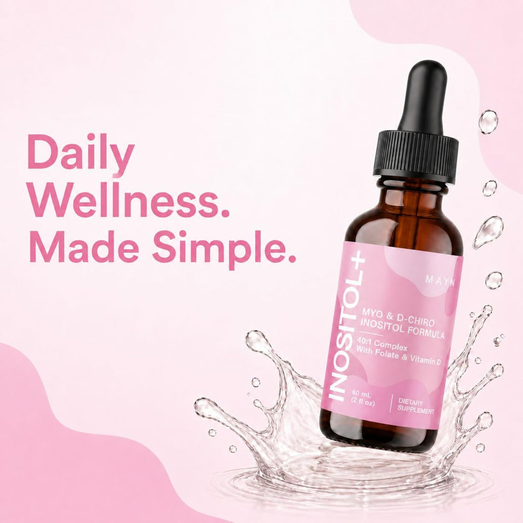 MAYN Myo-Inositol + D-Chiro Inositol 40:1 Liquid Drops – 60mL – image 3