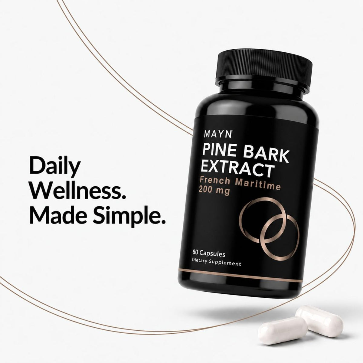 MAYN Pine Bark Extract 200mg – 60 Capsules – image 3