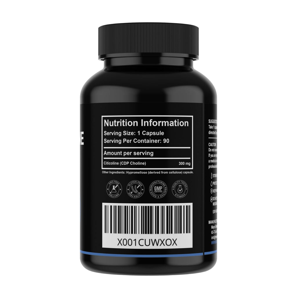 MAYN CDP Choline (Citicoline) 300mg – 90 Capsules – image 2