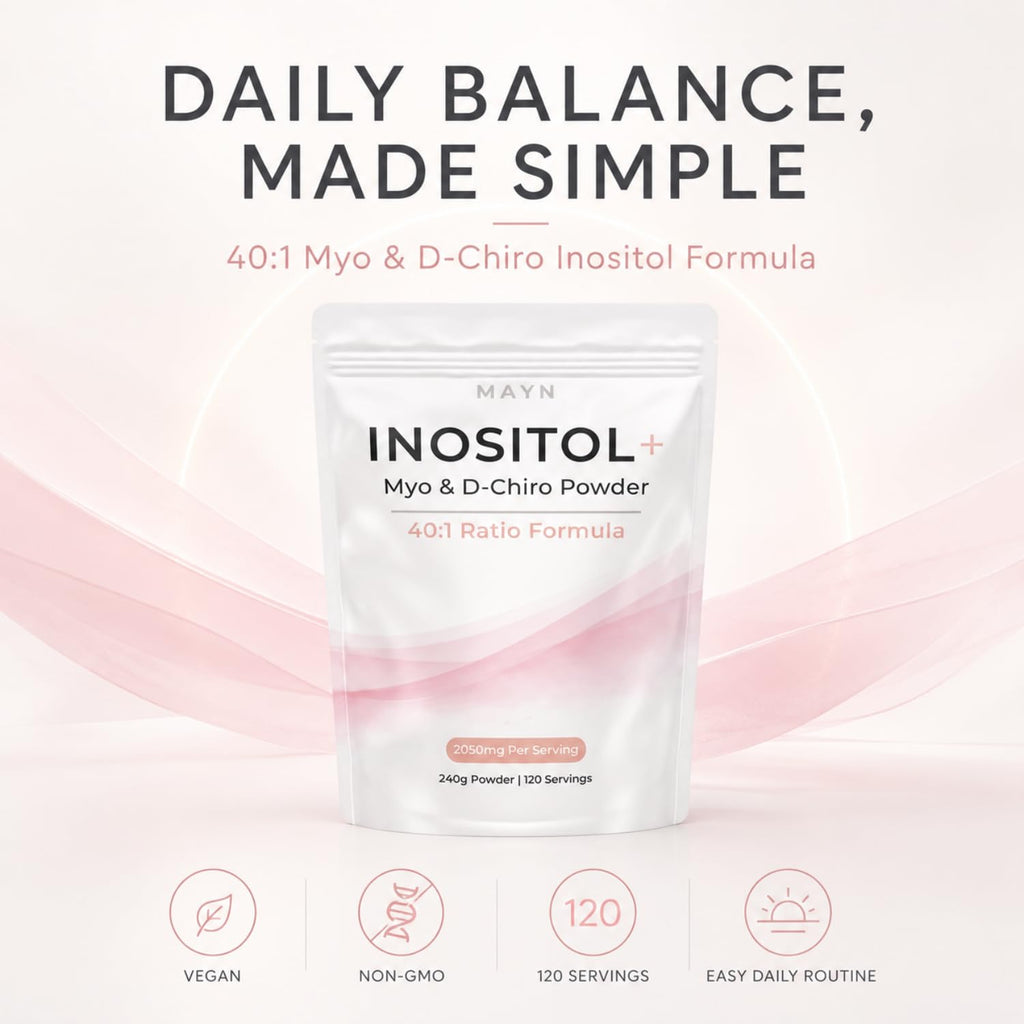 MAYN Myo & D-Chiro Inositol 40:1 Powder – 240g – image 3