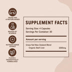 MAYN Grass-Fed Beef Liver 2000mg – 120 Capsules – image 5