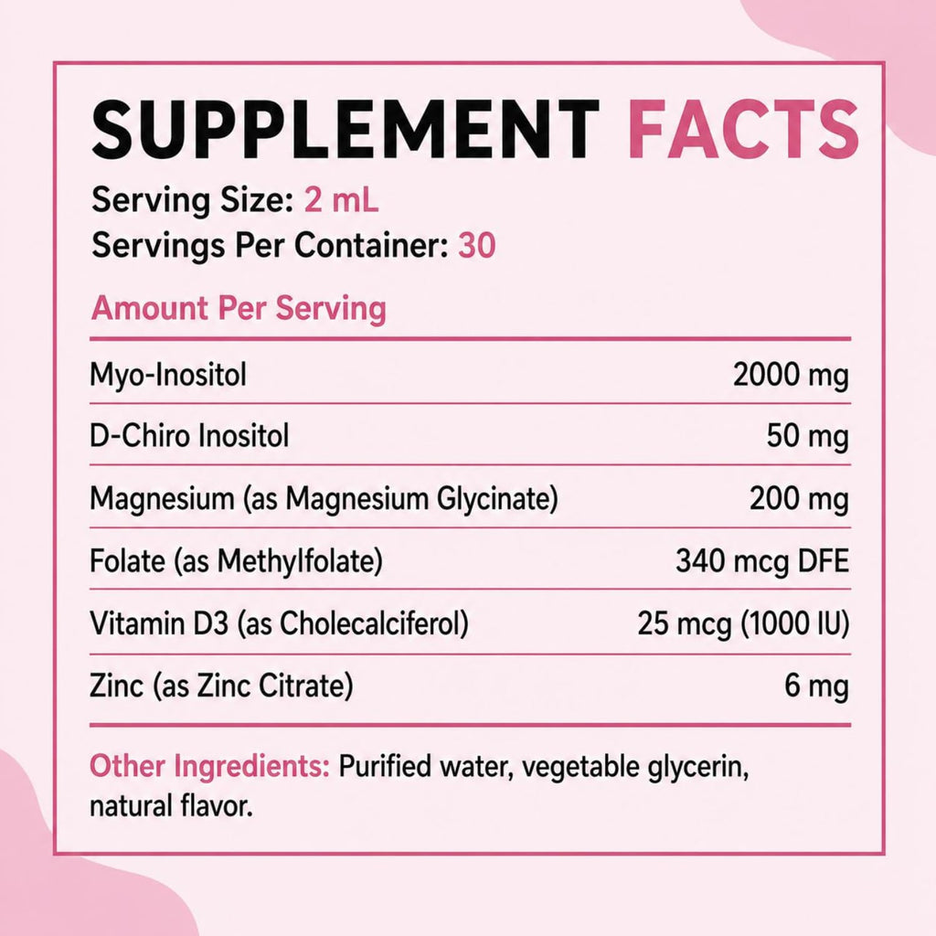MAYN Myo-Inositol + D-Chiro Inositol 40:1 Liquid Drops – 60mL – image 8