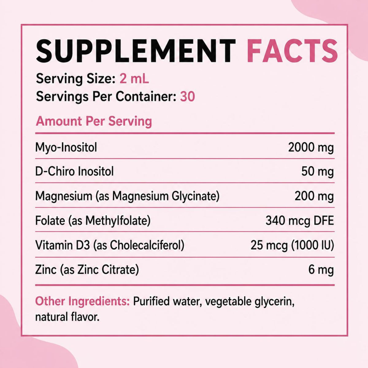 MAYN Myo-Inositol + D-Chiro Inositol 40:1 Liquid Drops – 60mL – image 8