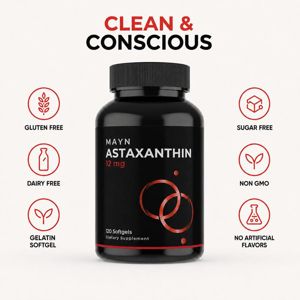 MAYN Astaxanthin 12mg – 120 Softgels – image 6