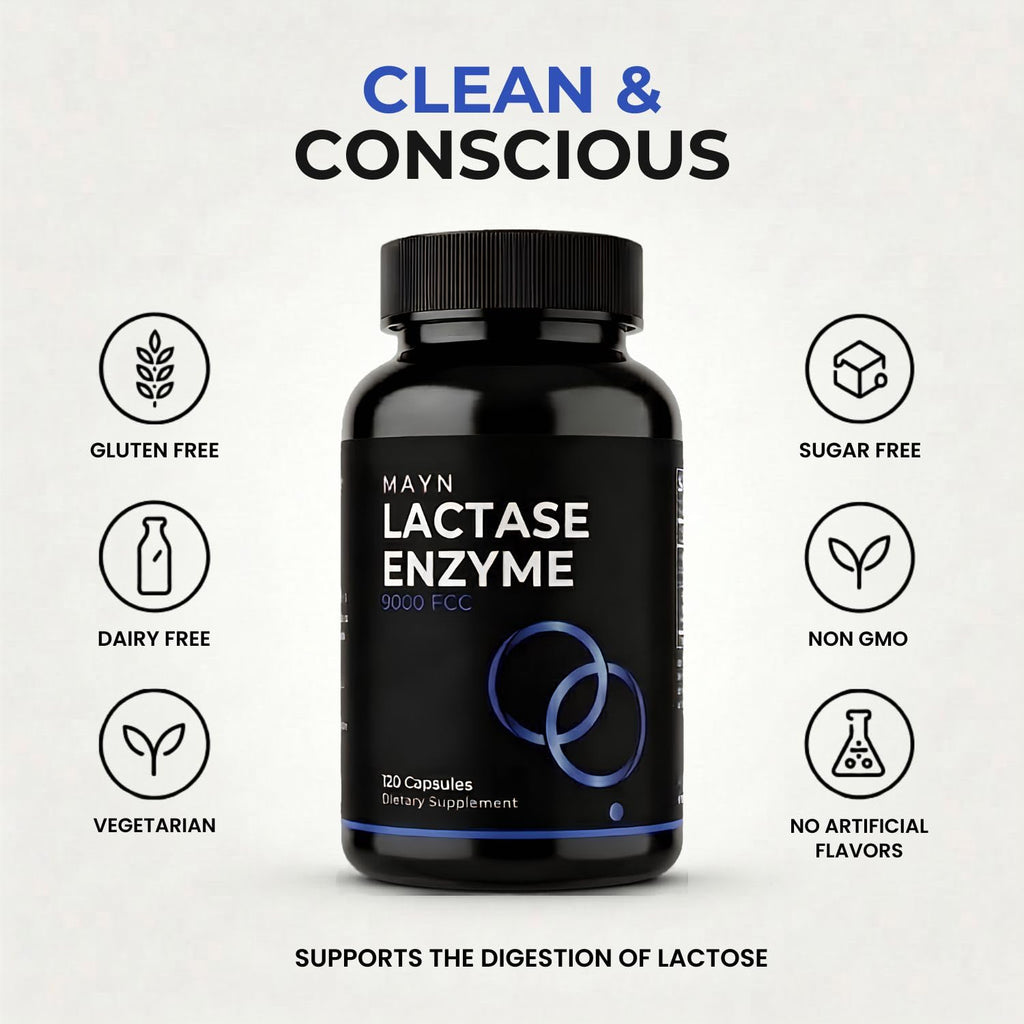 MAYN Lactase Enzyme 9000 FCC – 120 Capsules – image 6