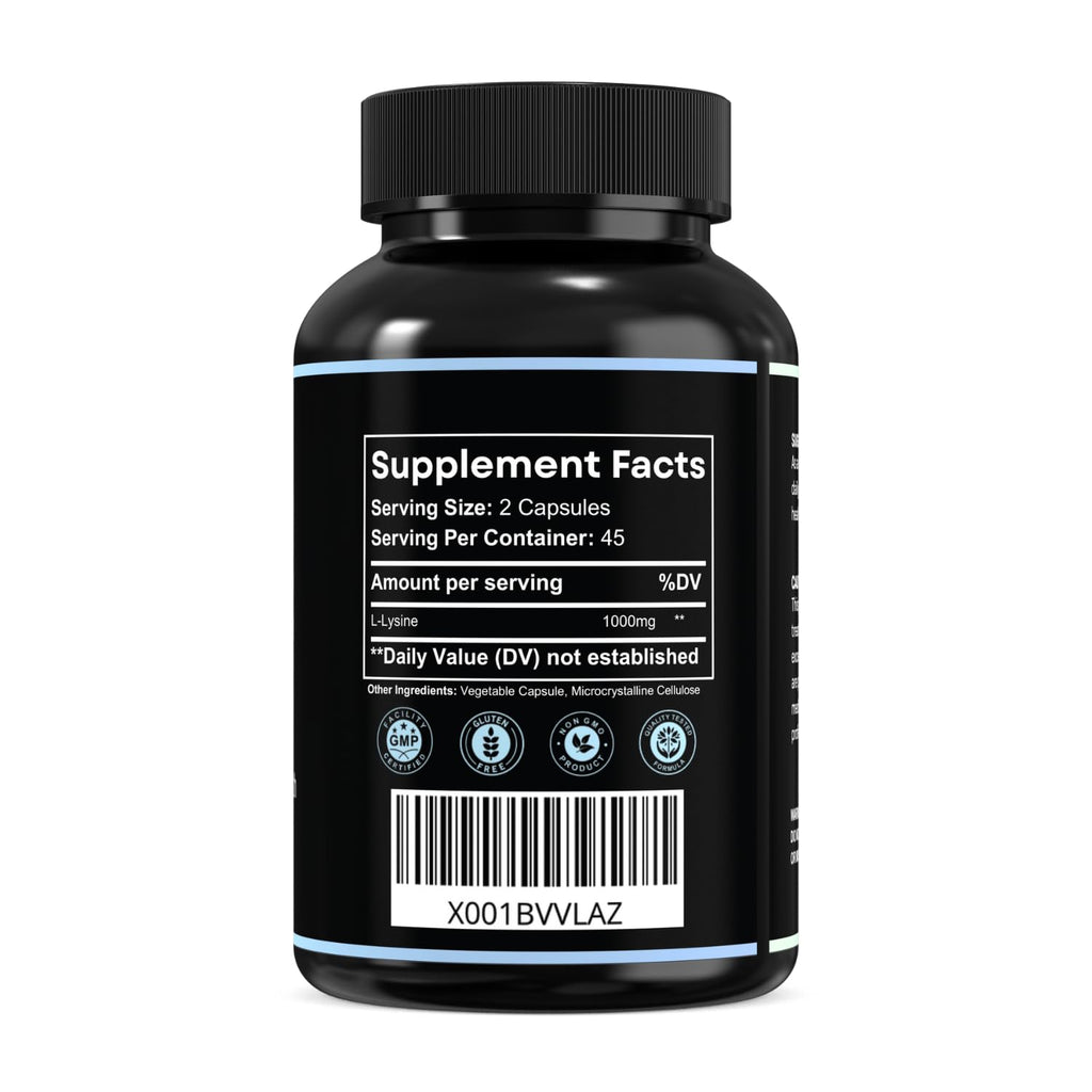 MAYN L-Lysine 1000mg – 90 Capsules – image 2