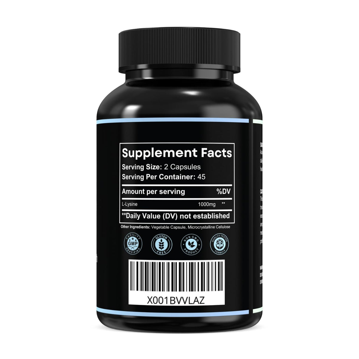 MAYN L-Lysine 1000mg – 90 Capsules – image 2