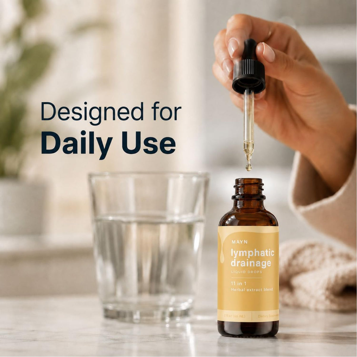 MAYN Lymphatic Drainage 11-in-1 Herbal Drops with Elderberry – 60mL – image 6
