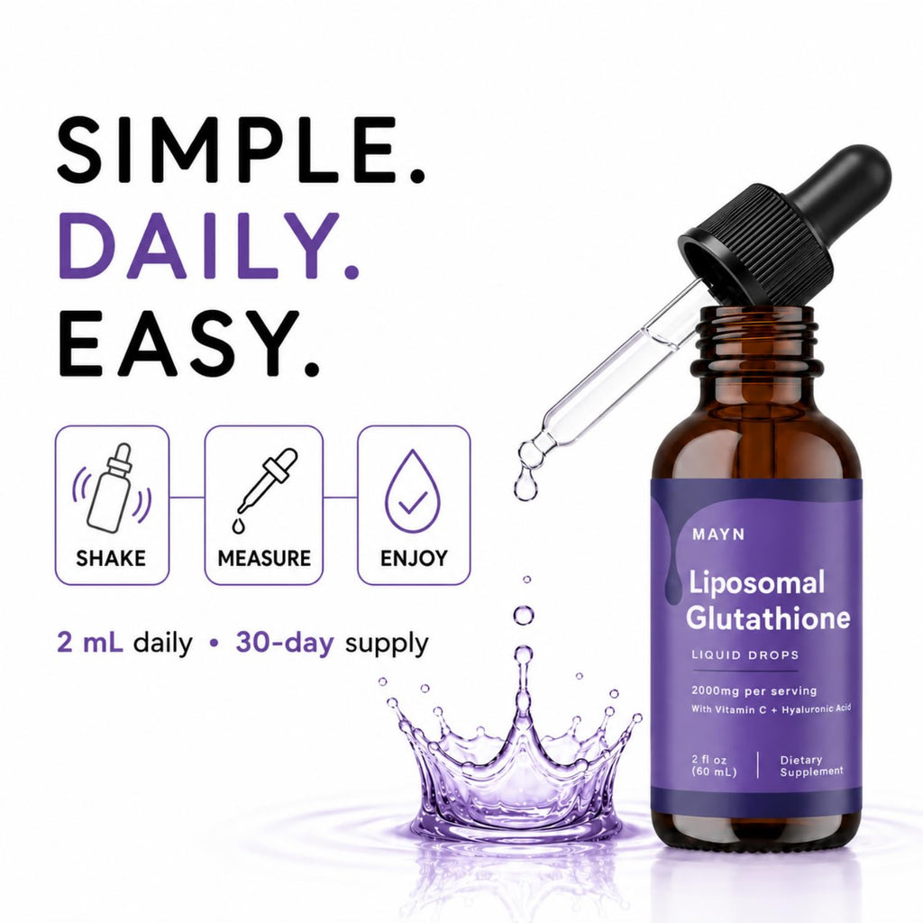 MAYN Liposomal Glutathione Liquid Drops – 60mL – image 5