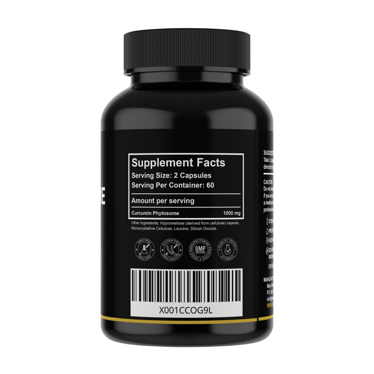 MAYN Curcumin Phytosome 1000mg – 120 Capsules – image 2