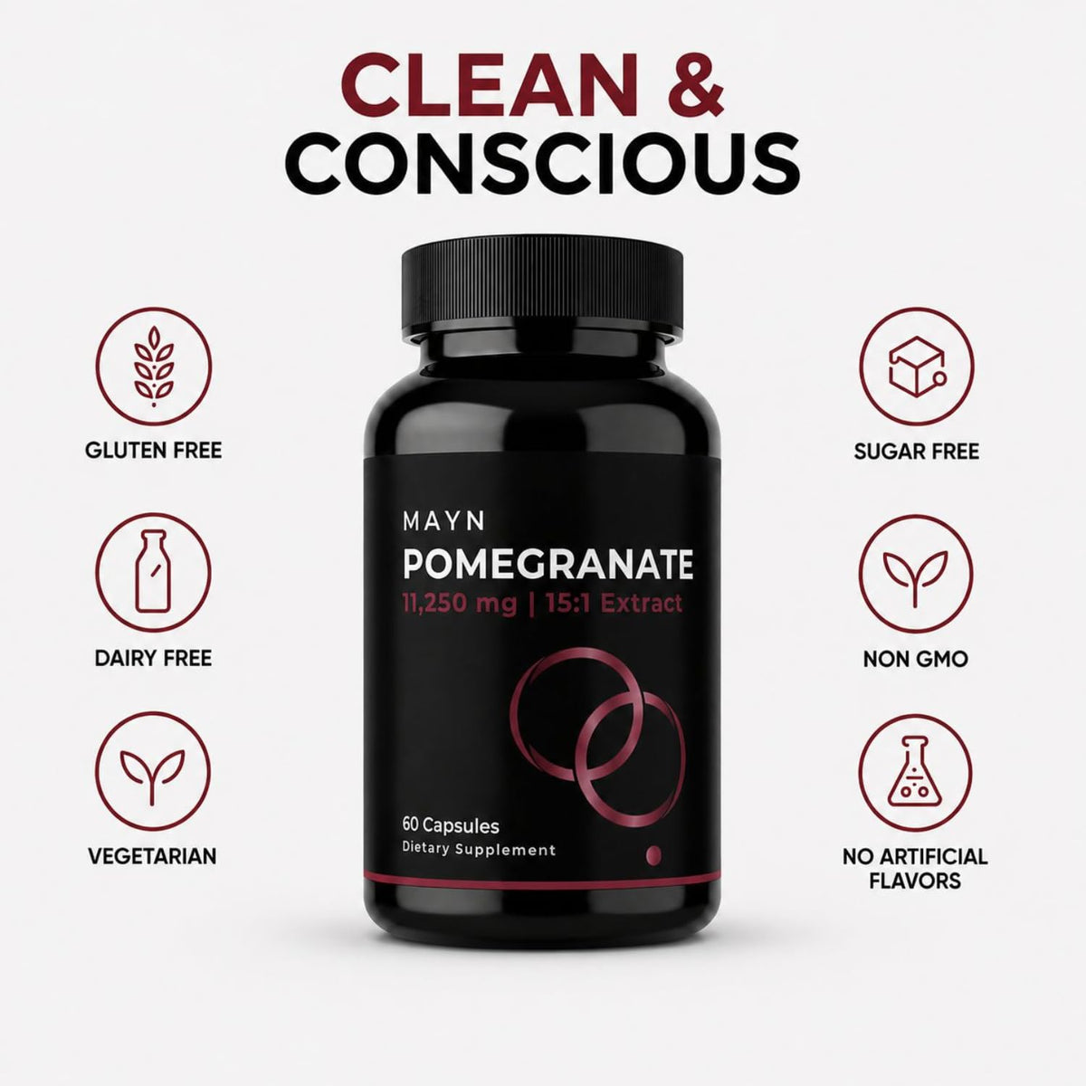 MAYN Pomegranate Extract 15:1 – 60 Capsules – image 6