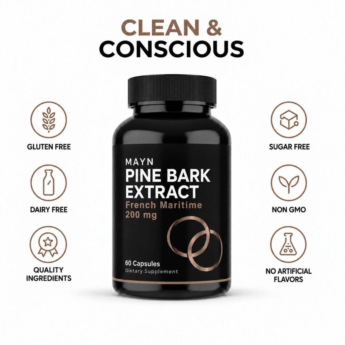 MAYN Pine Bark Extract 200mg – 60 Capsules – image 7