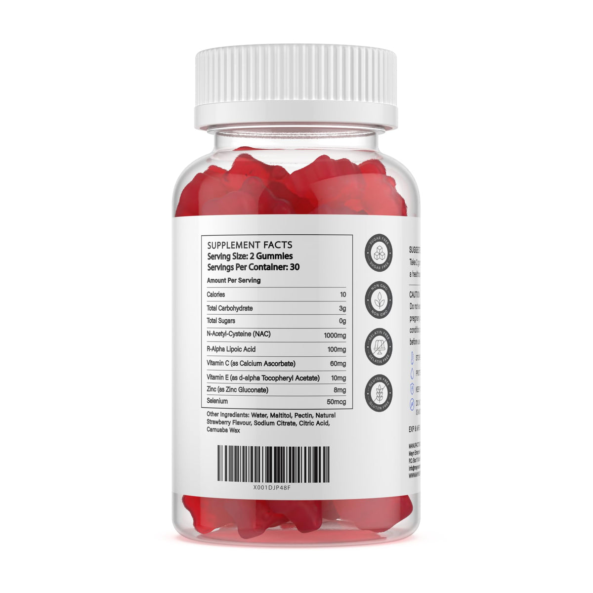 MAYN NAC (N-Acetyl-Cysteine) 1000mg Gummies – 60 Gummies – image 2