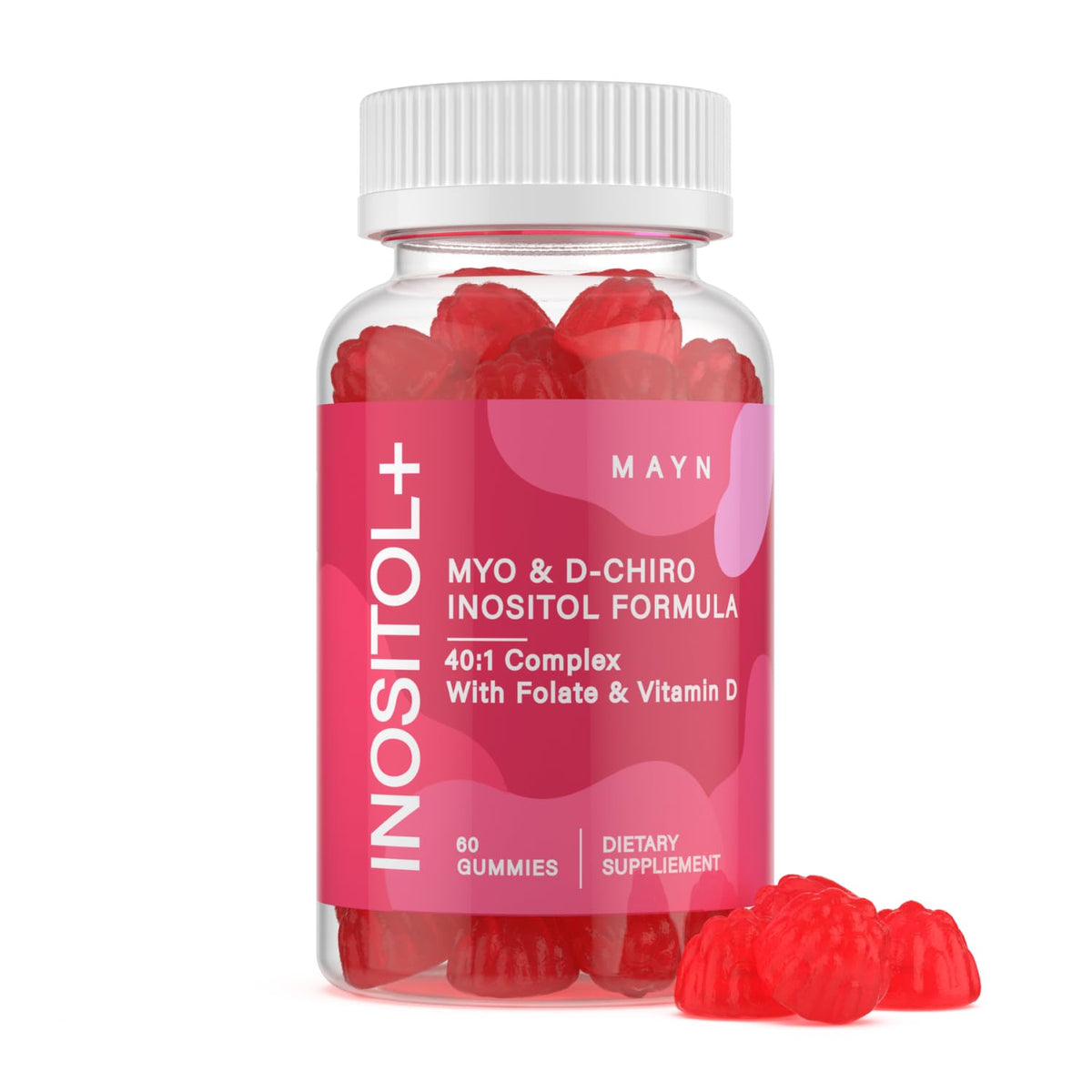 MAYN Myo-Inositol + D-Chiro Inositol 40:1 Gummies – 60 Gummies
