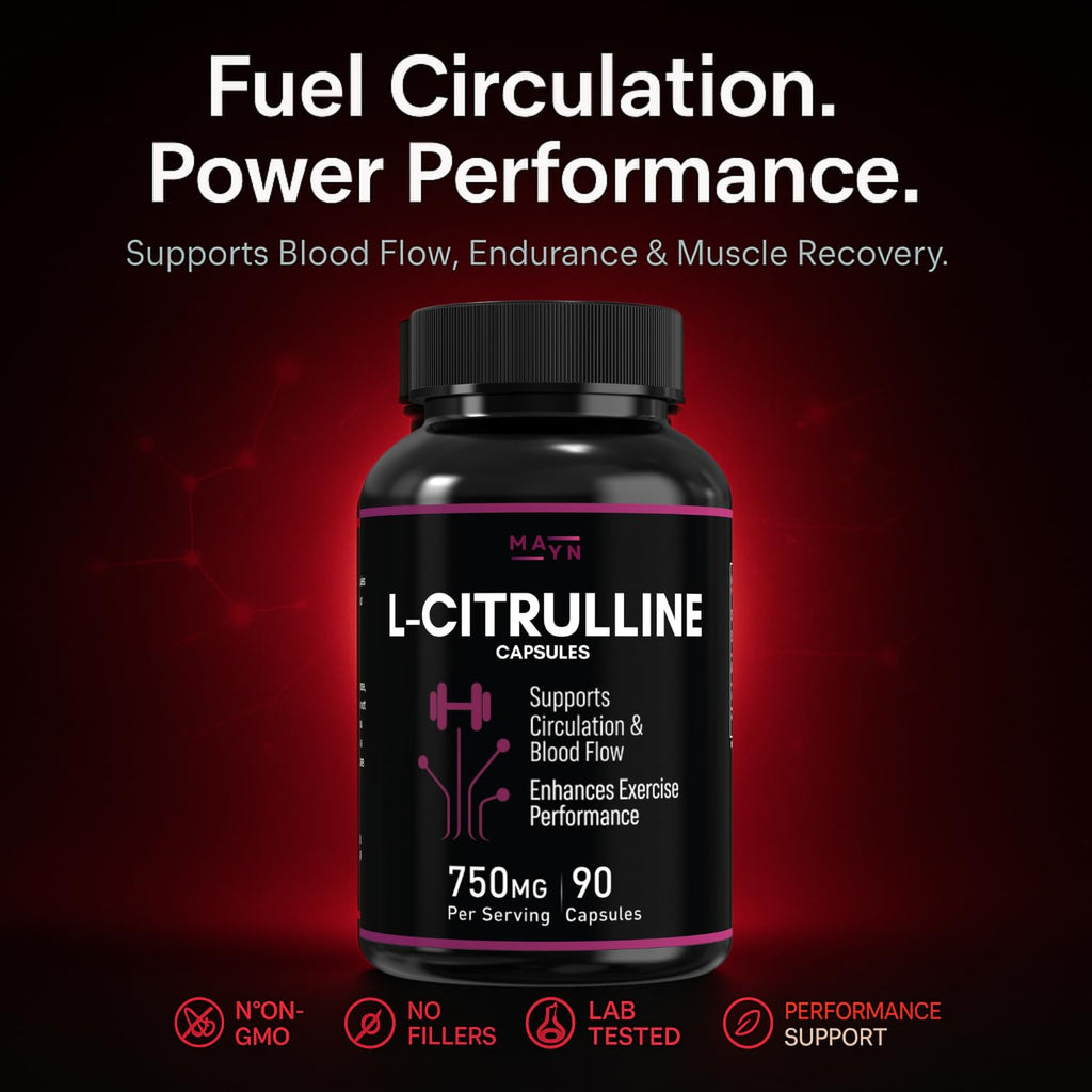 MAYN L-Citrulline 750mg – 90 Capsules – image 3
