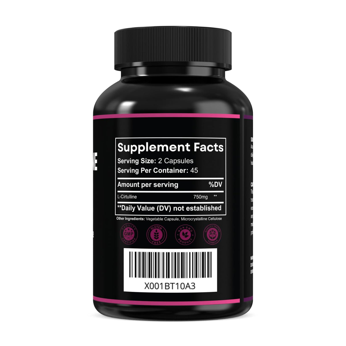 MAYN L-Citrulline 750mg – 90 Capsules – image 2
