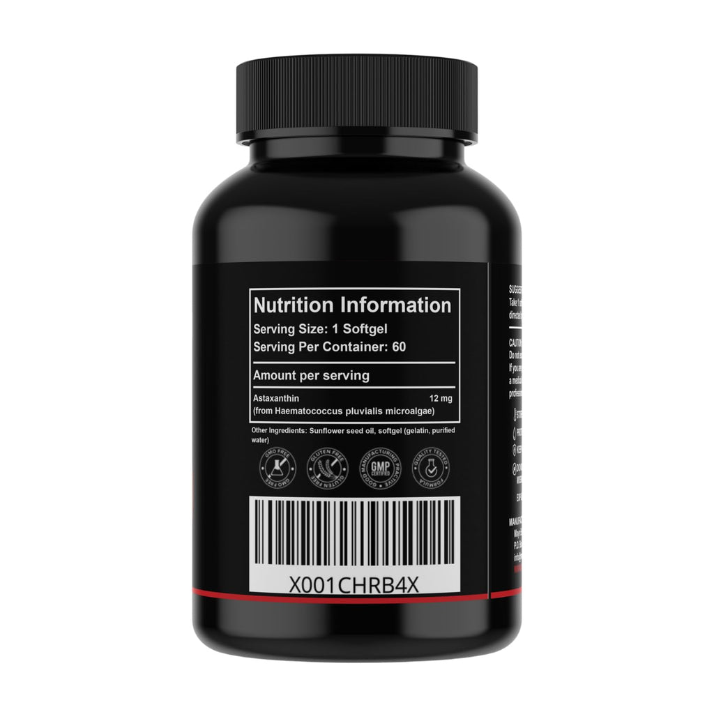 MAYN Astaxanthin 12mg – 60 Softgels – image 2