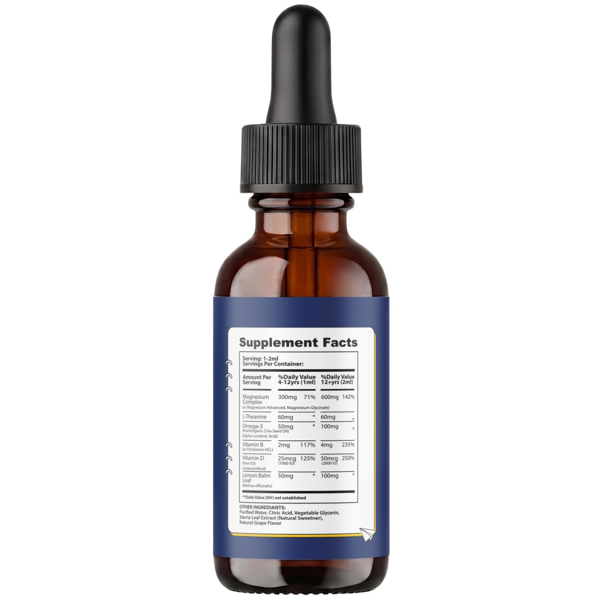 MAYN Kids Magnesium Glycinate Liquid Drops with L-Theanine – 60mL – image 2