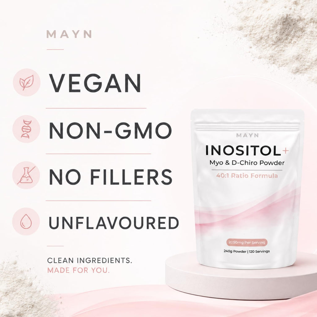 MAYN Myo & D-Chiro Inositol 40:1 Powder – 240g – image 7