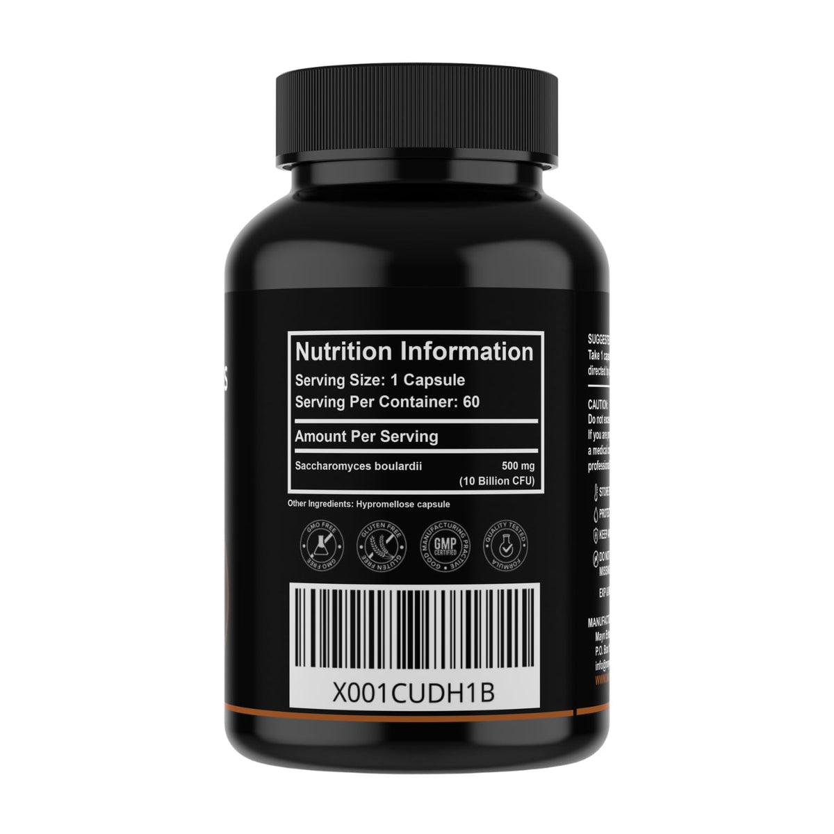 MAYN Saccharomyces Boulardii 10 Billion CFU – 60 Capsules – image 2