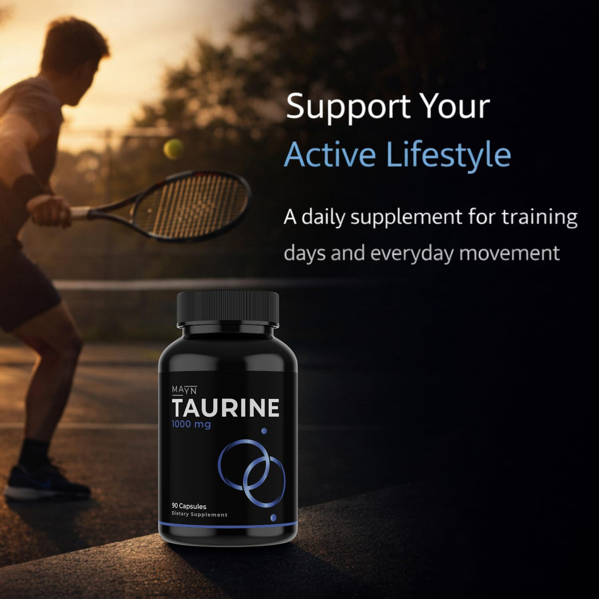 MAYN Taurine 1000mg – 90 Capsules – image 7