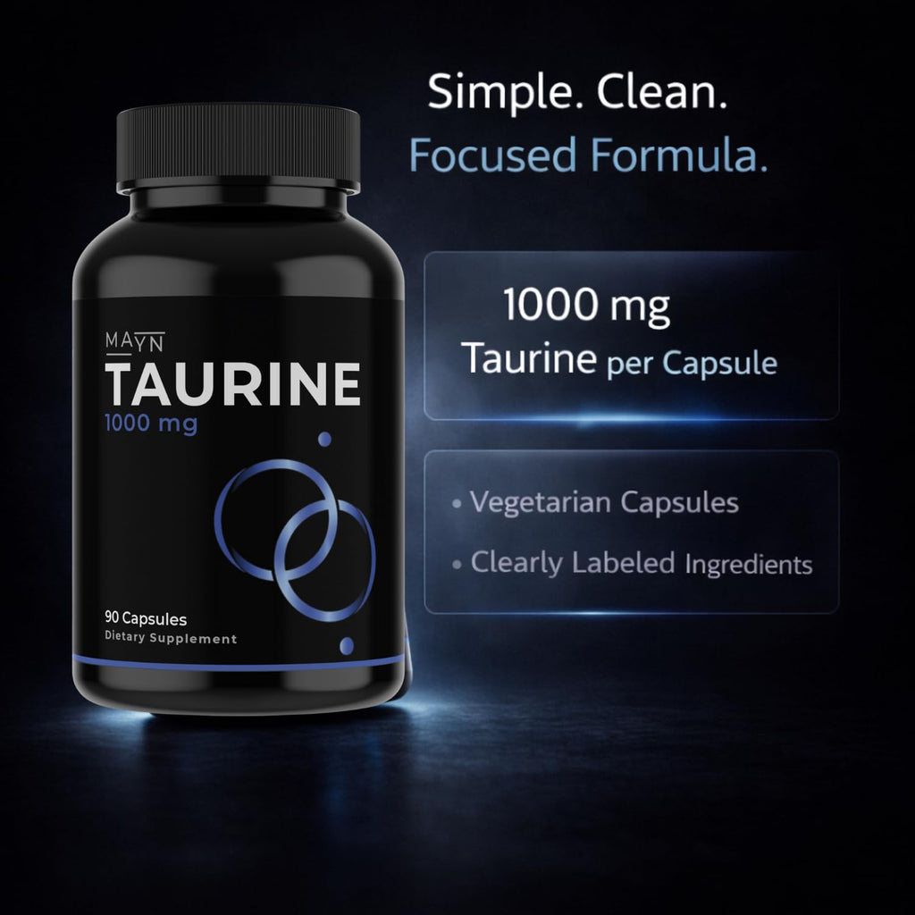 MAYN Taurine 1000mg – 90 Capsules – image 6