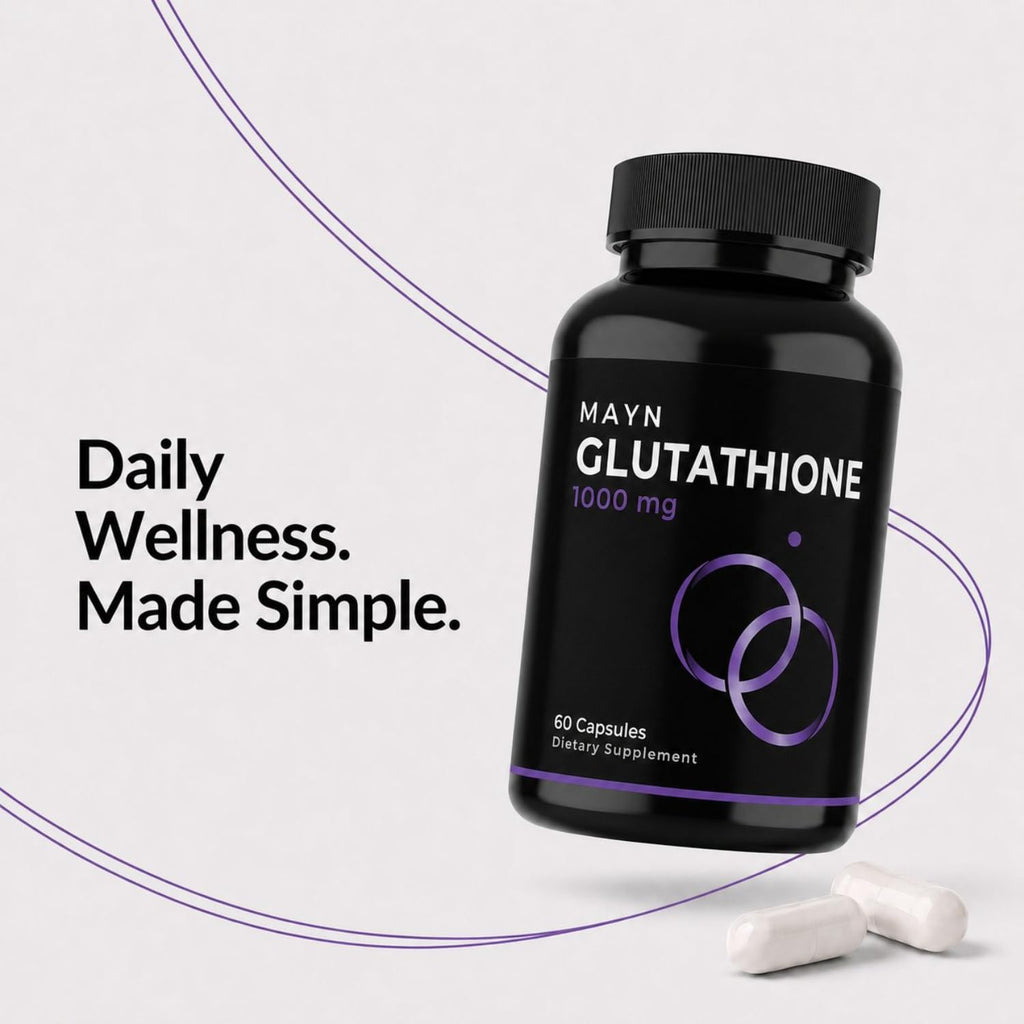 MAYN Glutathione 1000mg – 60 Capsules – image 3