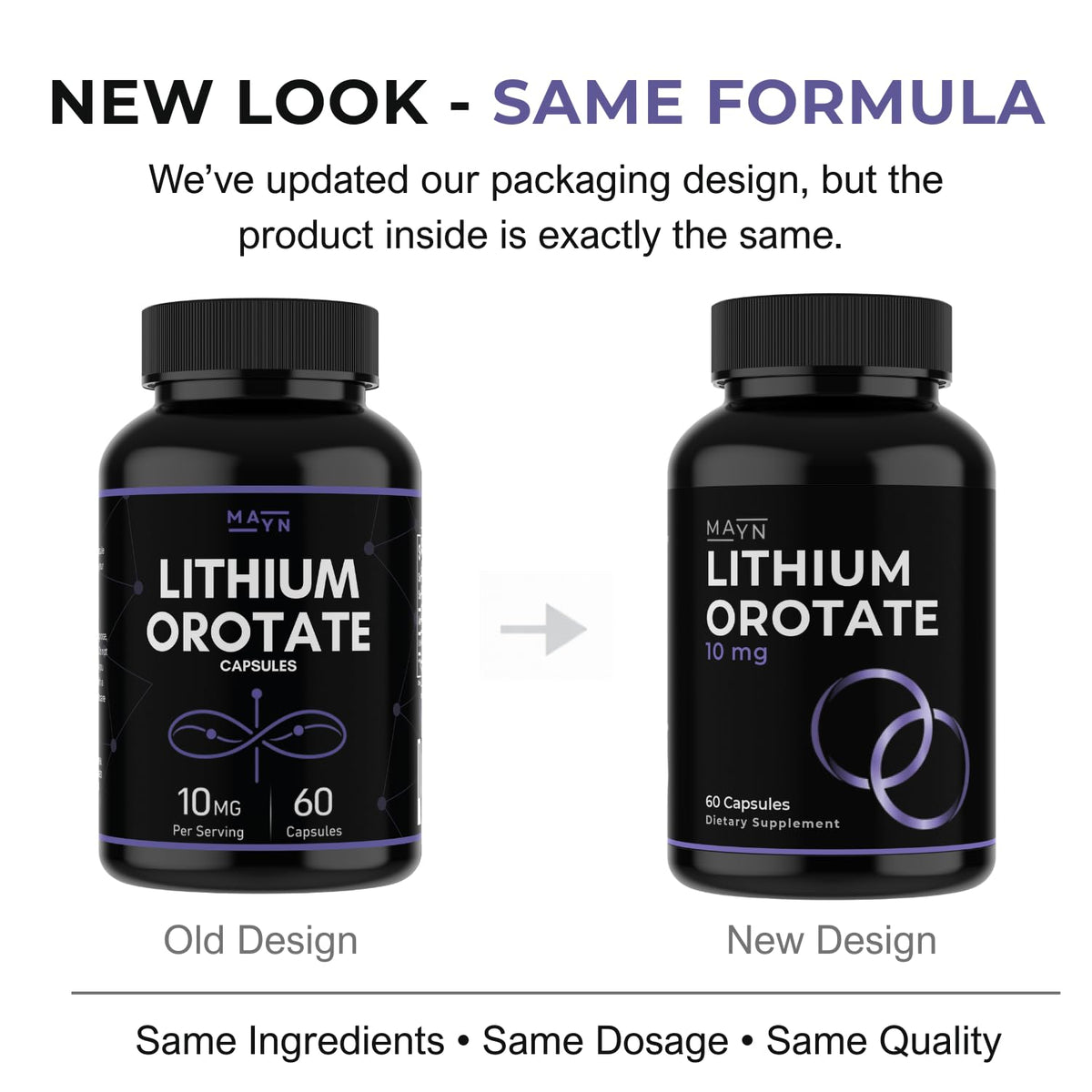MAYN Lithium Orotate 10mg – 60 Capsules – image 5