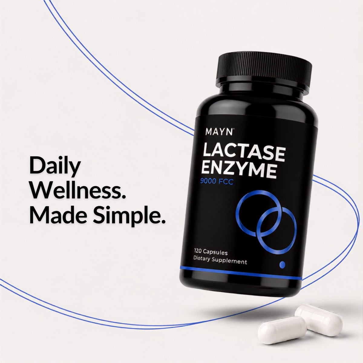 MAYN Lactase Enzyme 9000 FCC – 120 Capsules – image 3