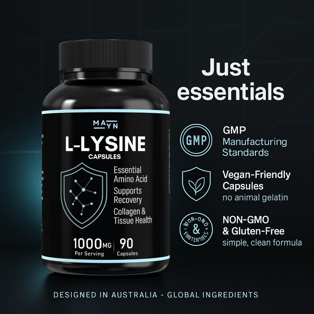 MAYN L-Lysine 1000mg – 90 Capsules – image 7