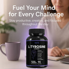 MAYN L-Tyrosine 500mg – 90 Capsules – image 5