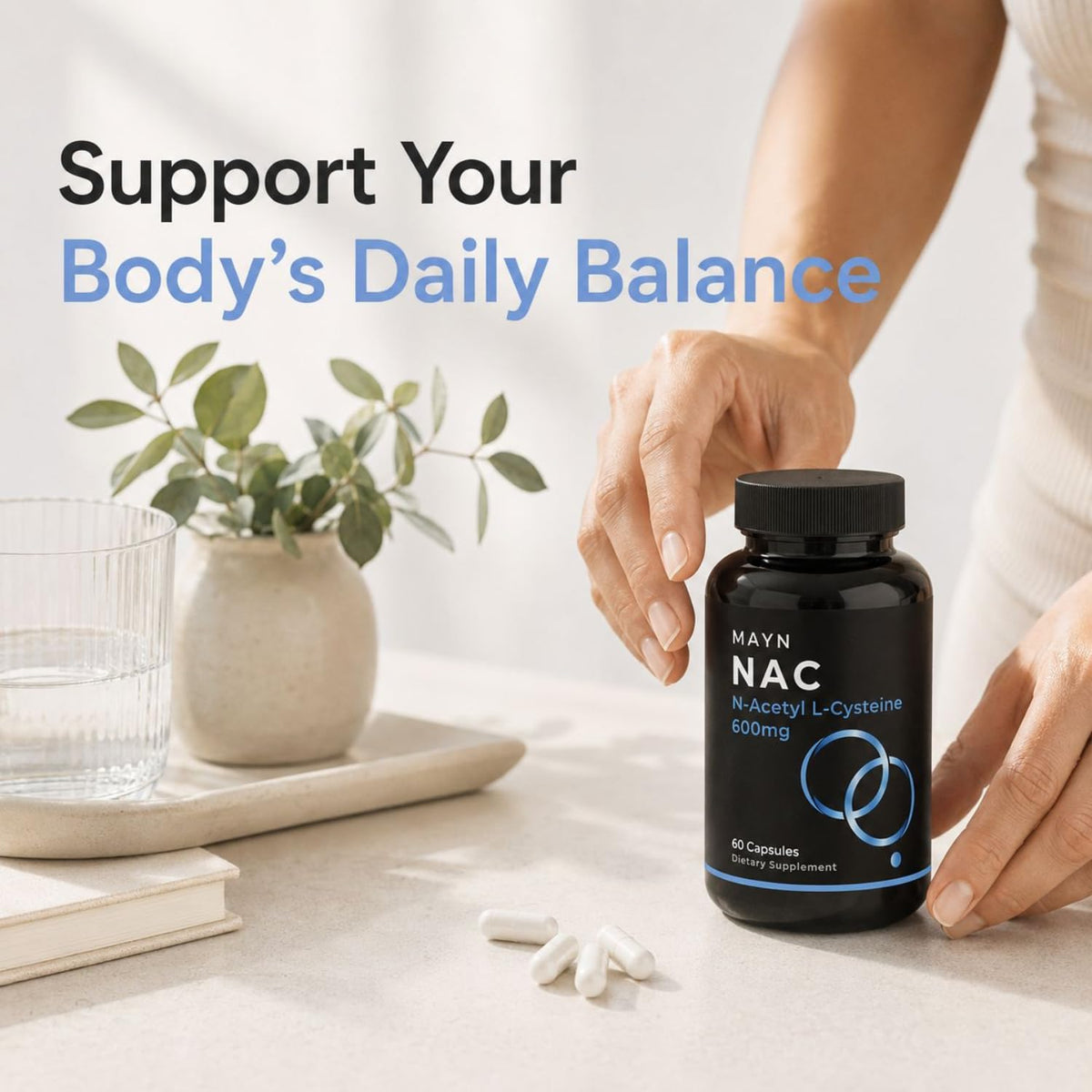 MAYN NAC (N-Acetyl-Cysteine) 600mg – 60 Capsules – image 7