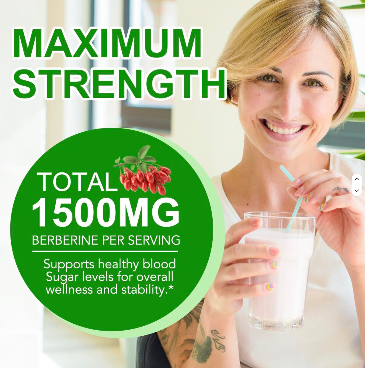 MAYN Berberine Liquid Drops 1500mg – 60mL – image 5