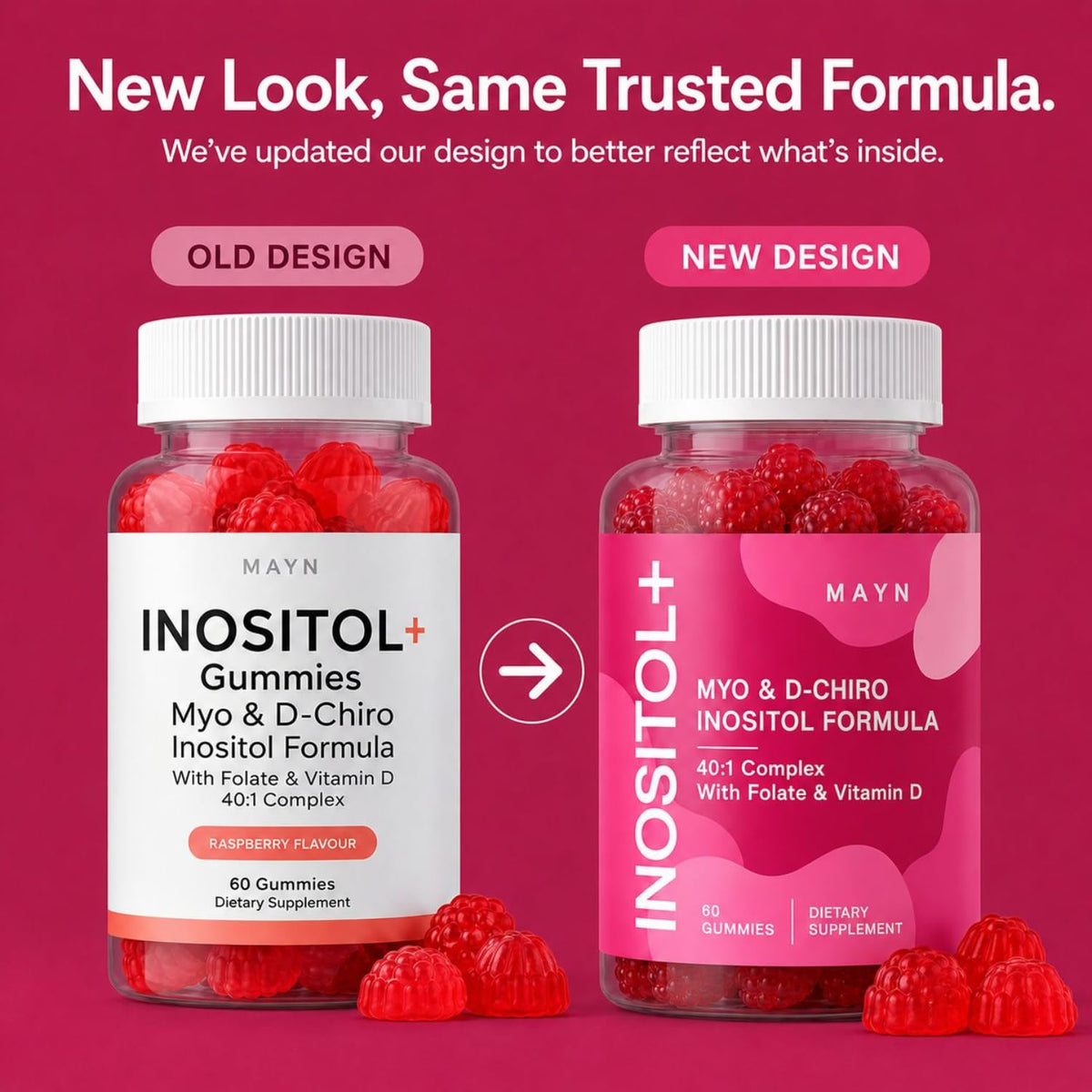 MAYN Myo-Inositol + D-Chiro Inositol 40:1 Gummies – 60 Gummies – image 8