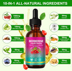 MAYN Berberine Liquid Drops 1500mg – 60mL – image 3