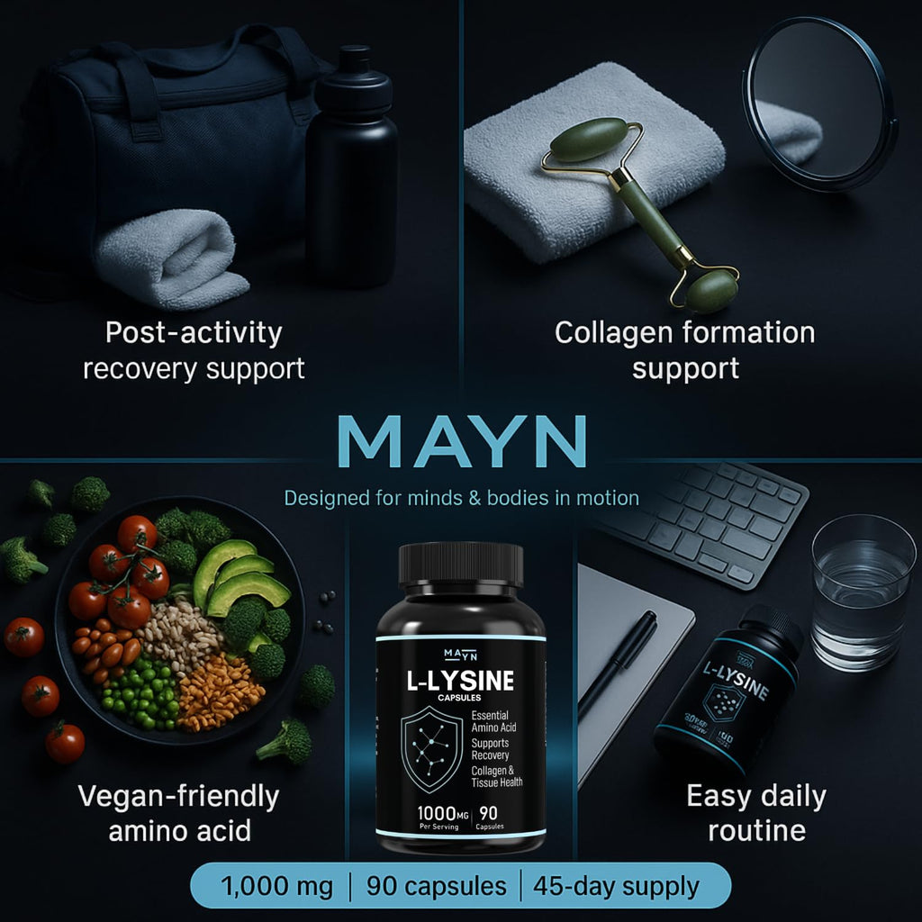MAYN L-Lysine 1000mg – 90 Capsules – image 5
